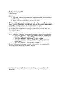 Exam 2 for Molecular Genetics - Spring 2005 | BI 381