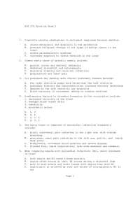 Practice Question for Exam 2 - Pathophysiology | BIO 375