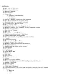 Study Guide of Perspectives In Music for Exam | MUS 101