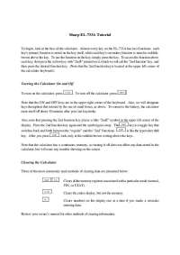 Sharp EL-733A Calculator Tutorial: Clearing, Modes, and Time Value of Money