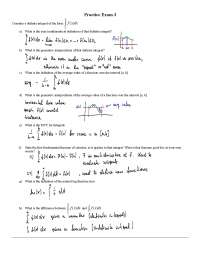 Solutions for Practice Exam 3 - Honors Calculus I | MATH 1501 - Docsity