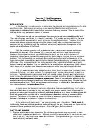Exercise #7: Fetal Pig Anatomy - Organisms, Evolution, Ecosystems | BIO 112
