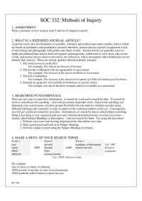 Guide to Finding & Citing Sociology Journal Articles
