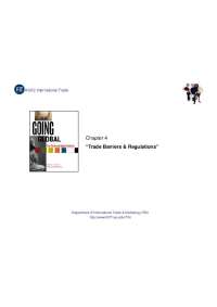 Trade Barriers and Regulations - Lecture Notes | IN 312