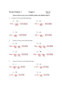 15 Solved Questions on Scientific Notation and Significant Figures | CHE 151
