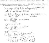 Introduction to Linear Algebra - Solved Problem | MATH 254 - Docsity