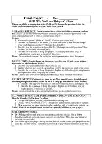 Final Project for Death and Dying - C.Finch | HED 115