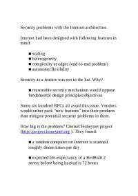Security Challenges in the Early Design of the Internet and Current Threats - Prof. Saumen