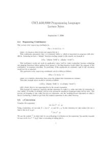 Lambda Calculus: Sequencing, Recursion, and Higher-Order Programming