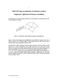 Applying Fractions to Tessellations: Edge-to-Edge Tessellations with Polygons - Prof. Serg
