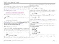 Unix Labs: Pipes & Filters - Concat Files, Pattern Match, Translate Chars
