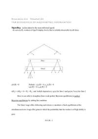 Handout 6: The Economics of Asymmetric Information | ECN 611