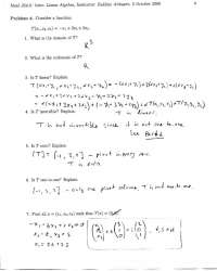 Solved Exam 1 - Introduction to Applied Linear Algebra | MATH 254 - Docsity