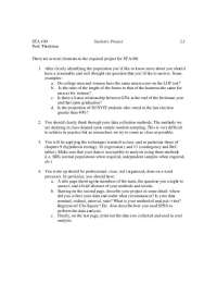 Project for Statistical Methods | STA 100