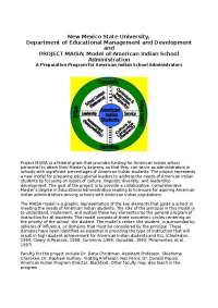 MAISA: Model of American Indian School Administration | EMD 570