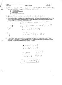 3 Questions with Answers on General Physics I - Examination 2 | PHYS ...