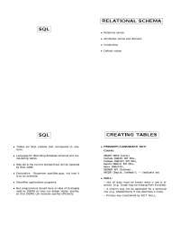 Database Design Relational Schema Sql Cs 387 Docsity