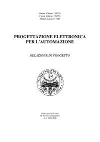Progettazione elettronica per l'automazione - Progetto di Crepuscolare con Microcontrollore