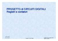 Progetto di circuiti digitali - Parte 3 - Registri, contatori, bus