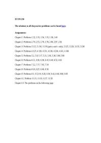 Practice Problems for Introduction to Statistics | ECON 230