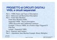 Progetto di circuiti digitali - Parte 2 - FSM