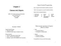 Object-Oriented Programming: Classes and Objects for CMPU-101 - Prof. Marc L. Smith