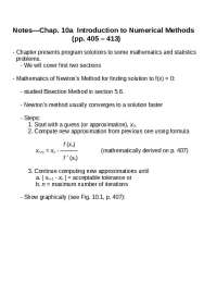 Newton's Method: A Numerical Technique for Finding Roots of Functions - Prof. Bryon Ehlman