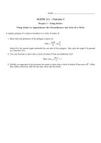 Calculus I - Using Limits to Approximate the Circumference and Area of a Circle