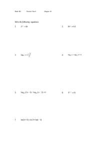 Math 102 Practice Test 4: Solving Equations, Graphing Functions, and Problem-Solving