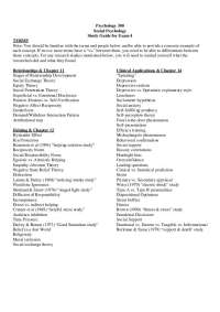 Study Guide of Social Psychology for Exam 4 | PSY 300W
