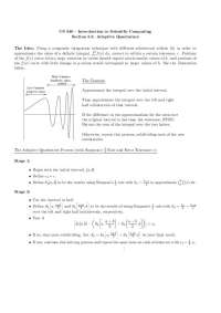 Notes on Adaptive Quadrature - Introduction to Scientific Computing | CS 340