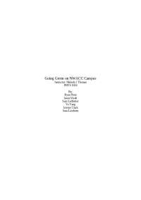 Greening NWACC Campus: LED Lighting, Renewable Energy, Water Conservation for Savings and 
