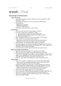 Web Design Considerations: Visual Hierarchy, Consistency, Page Weight, and Page Width - Pr