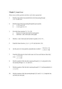 Chapter 3: Linear Equations Exam - Prof. John Redden
