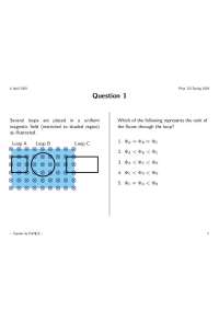 Quiz Answers for Electromagnetism and Optics | PHYS 132