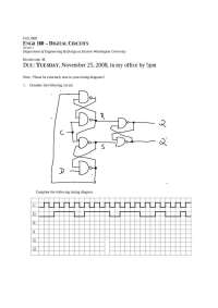 ENGR 160 HW #8: Timing Diagrams & D Flip-Flops