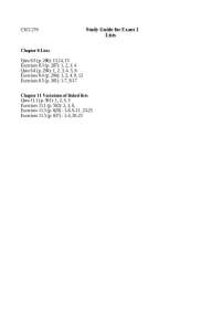 Study Guide for Exam 1 - Data Structures | CSCI 270