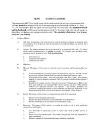 Lab 1: Technical Report for Experimental Methods for Engineers | ME 330