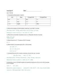 Quiz: 8 Questions on Introduction to Chemical Principles - Solutions | CHEM 40