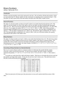 Understanding Binary Numbers: From Decimal to Binary and Back - Prof. Jeffrey J. Mcconnell