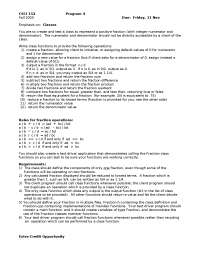 Rules for Fraction Operations - Programming Fundamentals II | CSCI 152 ...
