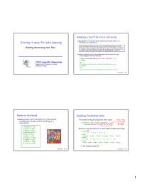 Reading and Writing - Lecture Slides | CS 112 - Docsity