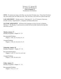 Assigned Problems - General College Chemistry I | CHEM 112 - Docsity