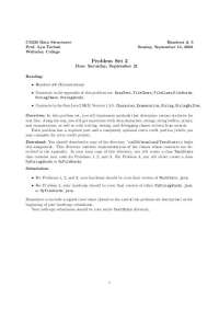 Problem Set II Solutions - LAB: Data Structures | CS 230