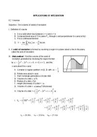 Volume of Solids of Revolution: Integration and Methods of Calculation