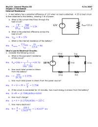 8 Questions with Answers - General Physics - Final Examination | PHY ...