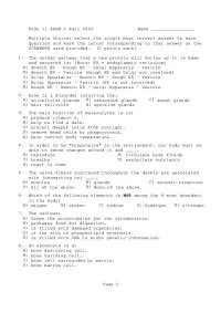 51 Questions on the Human Anatomy and Physiology - Exam 1 | BIOL 011
