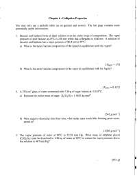 Colligative Properties - General College Chemistry I | CHEM 112 - Docsity