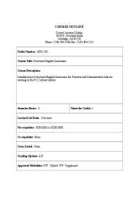 Outline for Structured English Immersion II | EDU 250