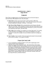 Issues and Practices of American Education - Study Guide | EDU 103